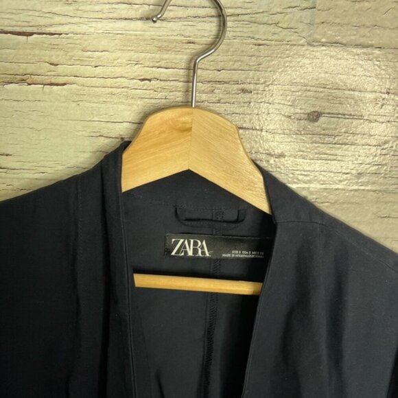 Zara blue blazer jacket size small - Picture 4 of 8